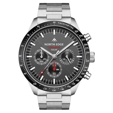 Ceas North Edge Longwings Solar - inspirat de Omega Speedmaster