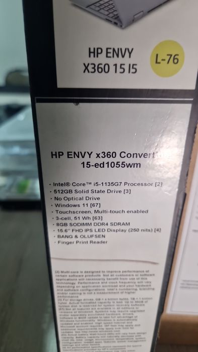 Hp nw elitbook 15.6 360 i5 1133g7