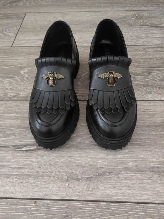 Pantofi Oxford 37 piele naturala