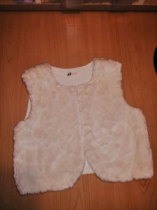 Vesta blana 8-9 ani H&M
