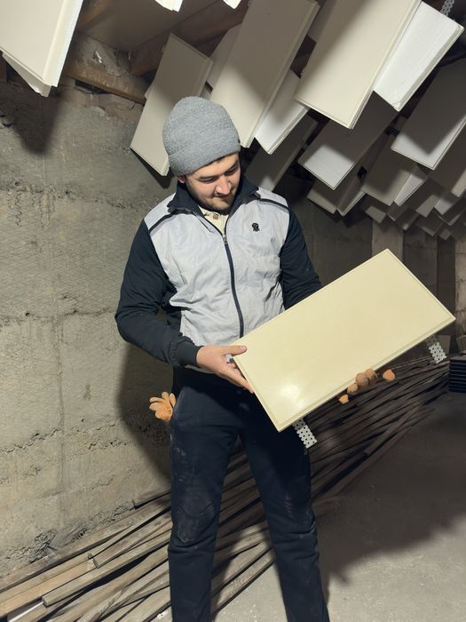 Fasad uchun Travertin tosh Termopanel kafel klay bilan yopishadi