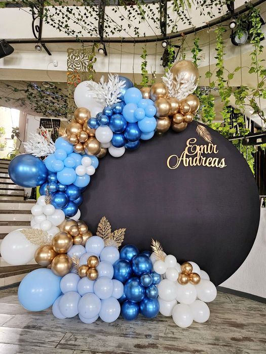 Arcada baloane / aranjament cristelniță/cifre volumetrice