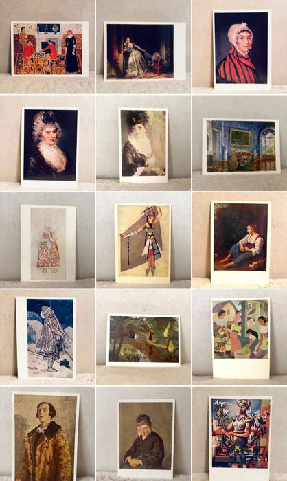 Открытки СССР девушки женщины