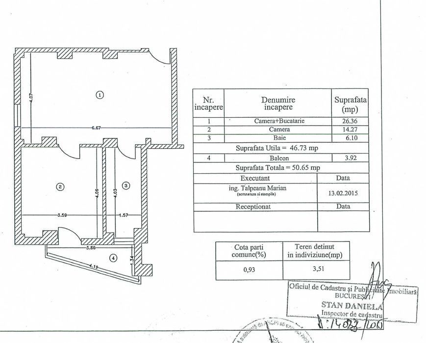 2 Camere Nerva Traian | Bloc 2014 | 51 MP |