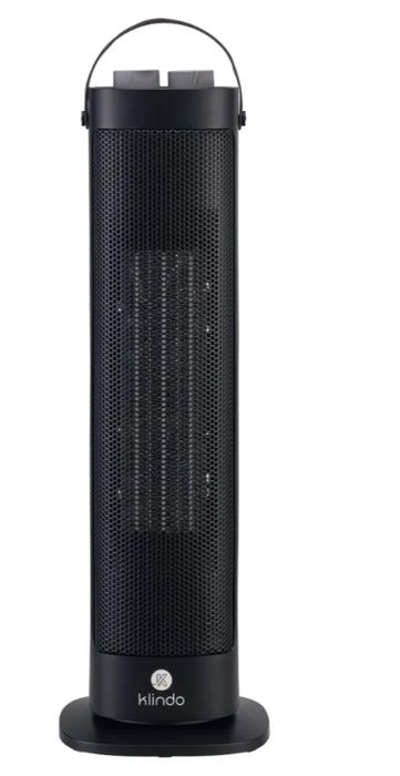 Aeroterma turn Klindo KTC2000-21, 2000W, 2 trepte de incalzire, Negru
