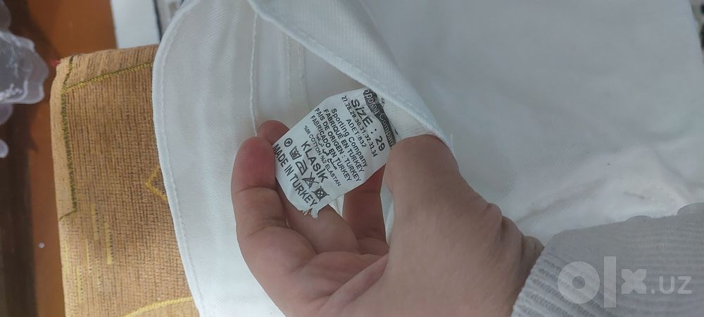 Турецкие брюки белого цвета 29 размера