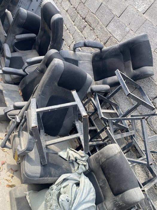 Кресло кожаный б/у