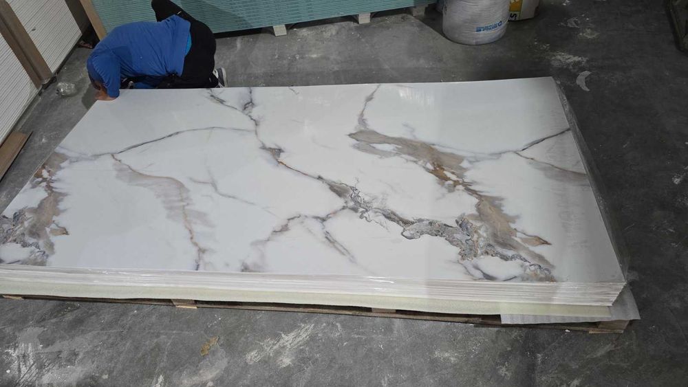 PVC панел стенен, Calacatta Gold - 1.22m/3mm/2.60m