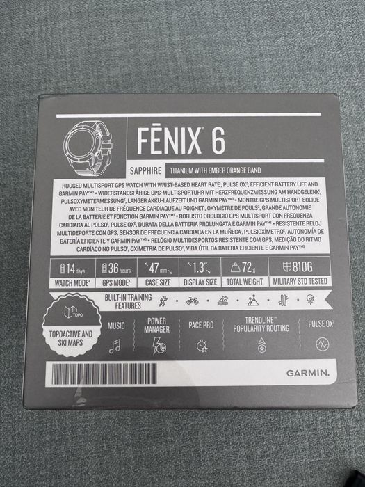 Garmin FENIX 6 sapphire 47mm
