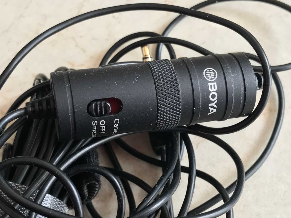 Микрофон BOYA BY-M1, тип "lavalier", 3.5 mm жак