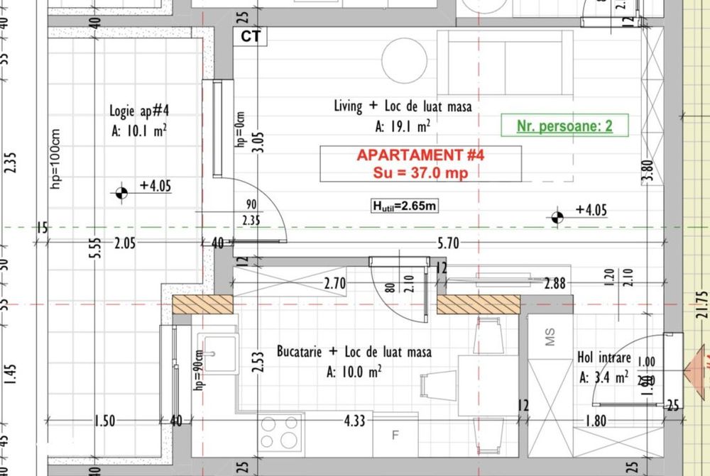 Apartament 37mp UTIL+10mp LOGIE | Zona Panemar Eroilor