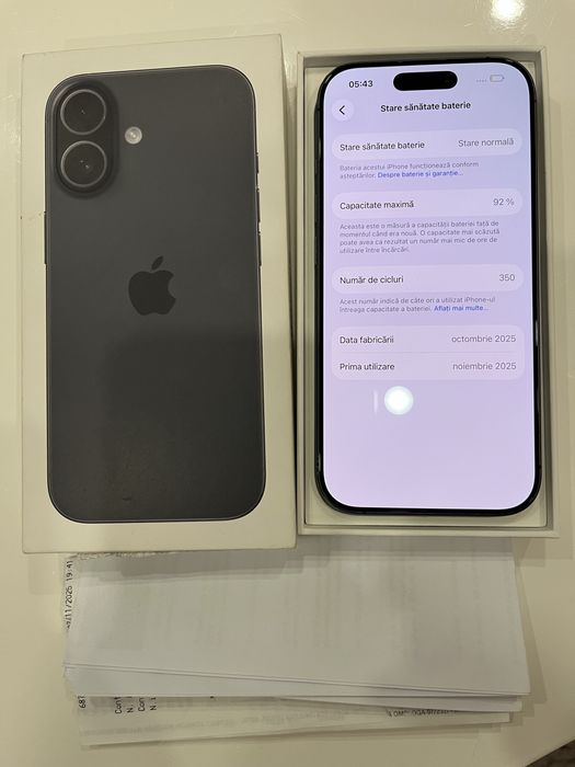 iPhone 17 Black 256 GB, liber de rețea, garanție, factură