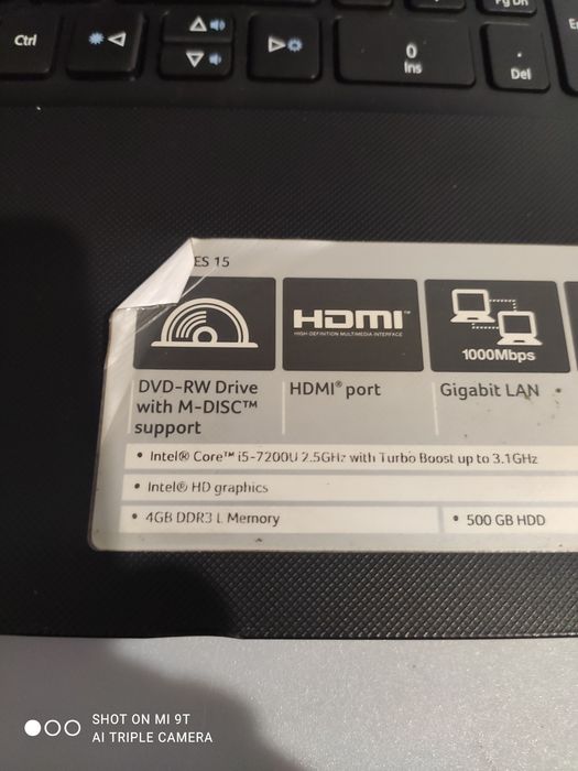 Продам ультрабук acer core i5