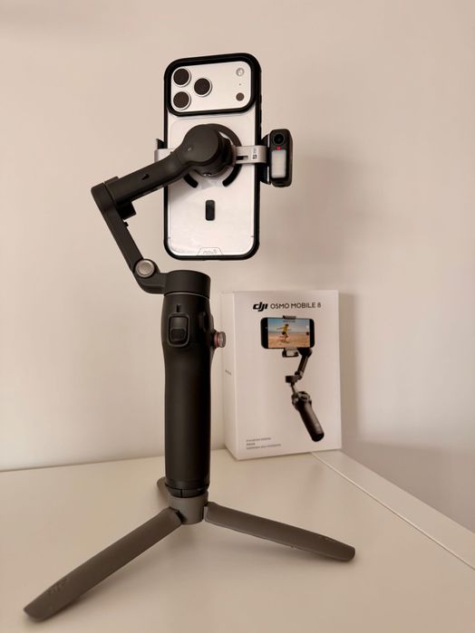 DJI Osmo Mobile 8 Advanced Tracking Combo – Чисто Нов, Пълен Комплект + Подарък