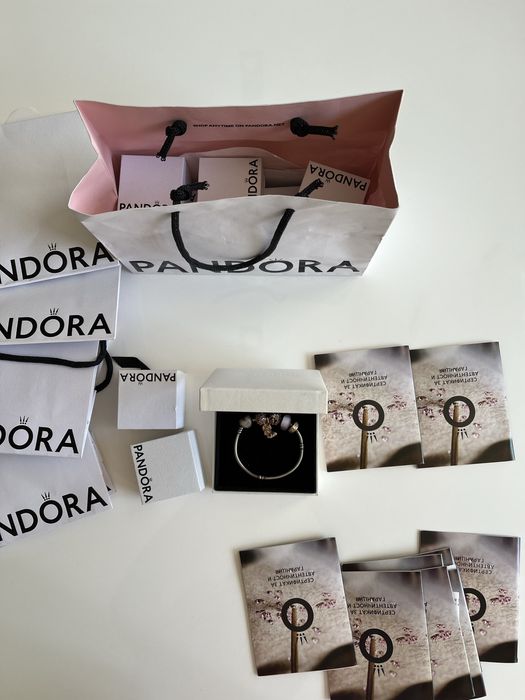 Pandora rose golg гривна