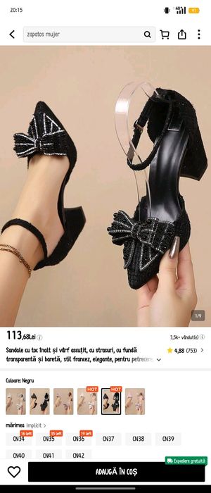 De vânzare pantofi cu toc