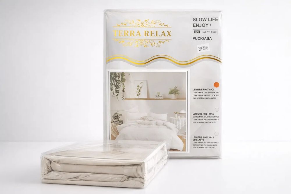 Lenjerie de pat din finet/Pucioasa