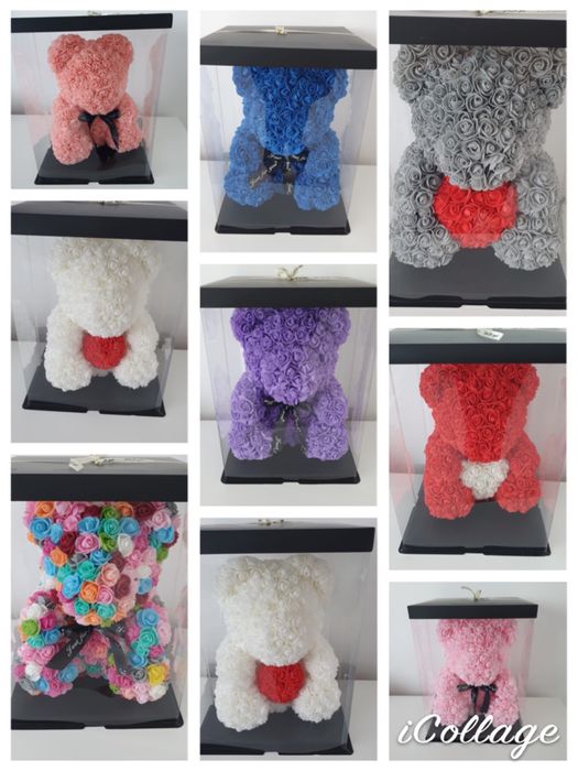 Figurina ursulet decor floral