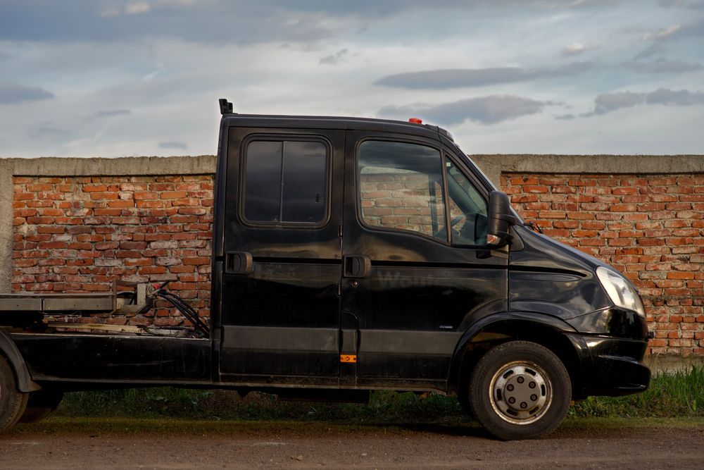 MINITIR Iveco 12T Ansamblu Transport Utilaje