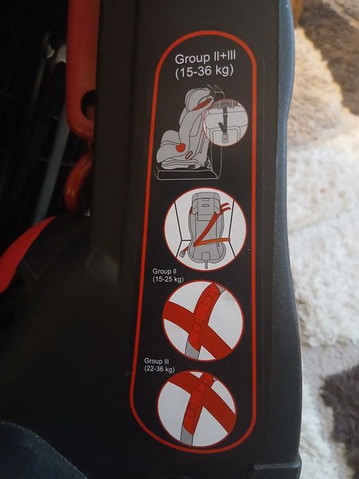 Scaun auto copii Coletto Aigo 9-36kg, stare bună