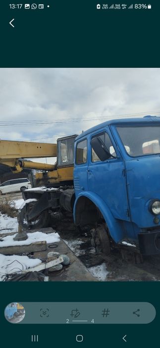 Автокран Маз запчасти разбор