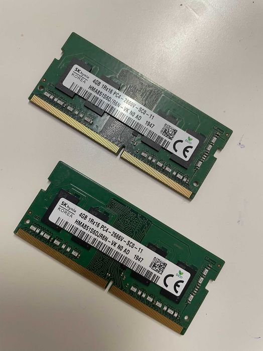 Memorie laptop 8 Gb DDR4 2666 Hynix, 2 x 4 Gb Dual Chanel , garantie