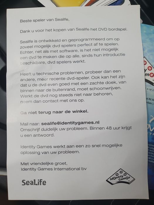 Настолна игра Sealife на холандски