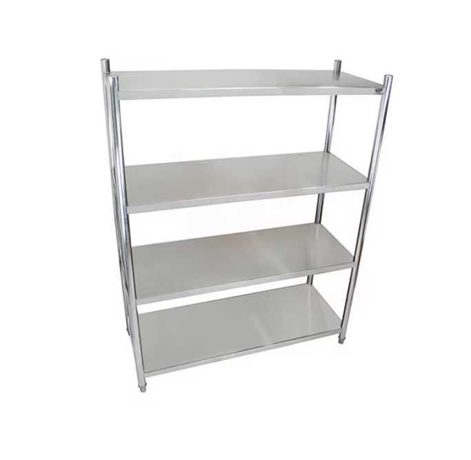 raft de inox cu 4 polite reglabile nou ,factura,transport gratuit