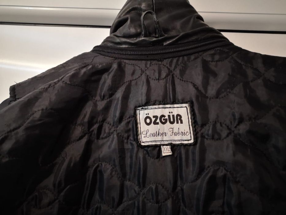 haina piele captusita cu gluga