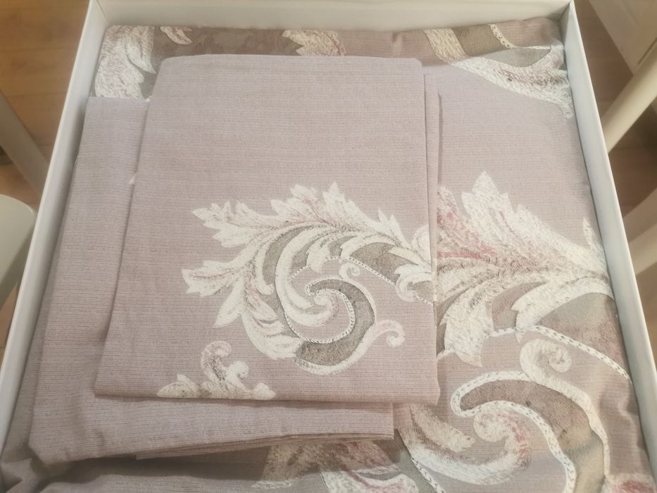 Lenjerie pat king size. Bumbac Ranforce Anti-sifonare