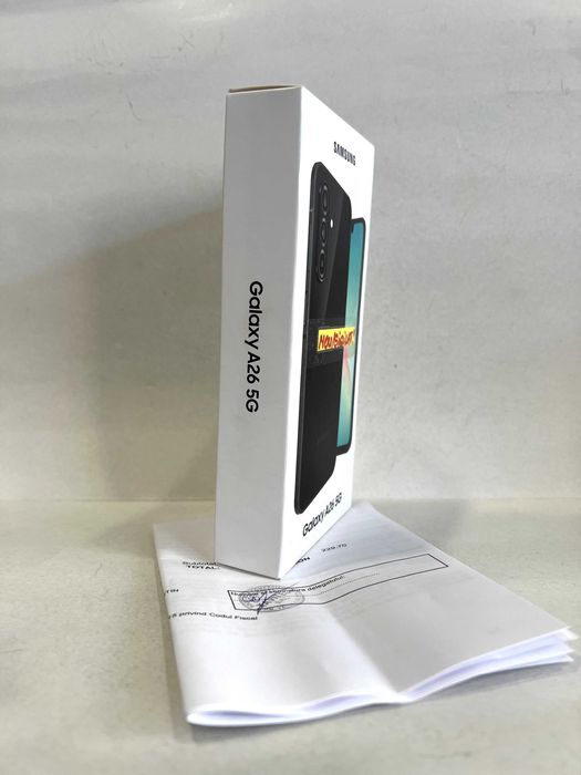 Samsung A26 5G, Black, 128GB/6GB RAM,  NOU/Sigilat!