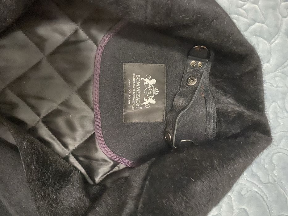 Пальто кашемир, воротник мутон, отстегивается