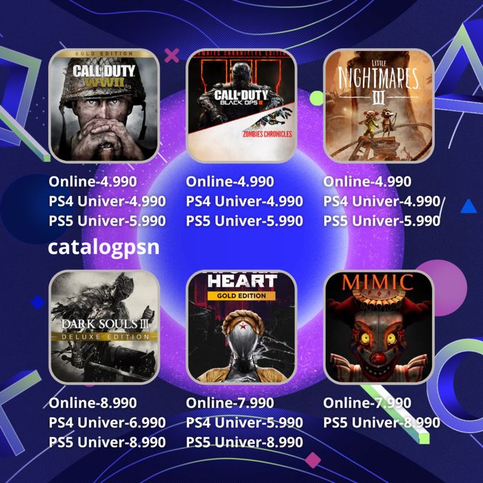 PlayStation 4 / 5 цифрлық ойындар