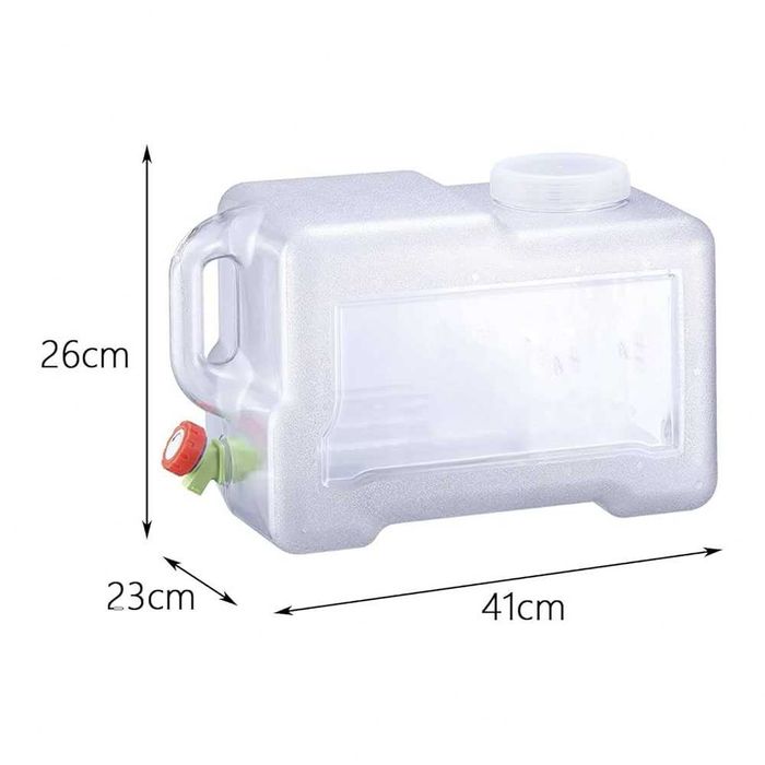 22L Прозрачна туба за вода с кранче за къмпинг каравана кемпер ремарке