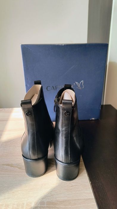 НОВИ черни боти Caprice (естествена кожа) №41 – от Ница