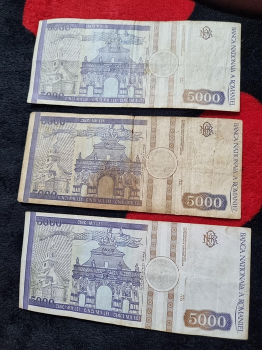 Vand sau schimb bani vechi de 5000 cinci mii lei