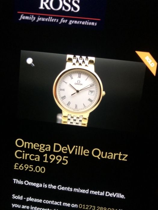 Ceas Omega DeVille Quartz Circa 1995