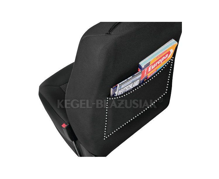 Set huse scaun model Poseidon Negru marime L, Fata set huse auto Kegel