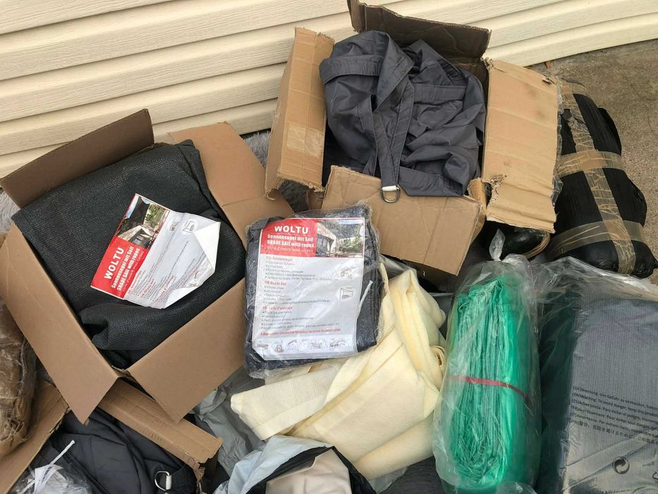 стока лот непромокаеми платнища и засенчващи мрежи 29 броя