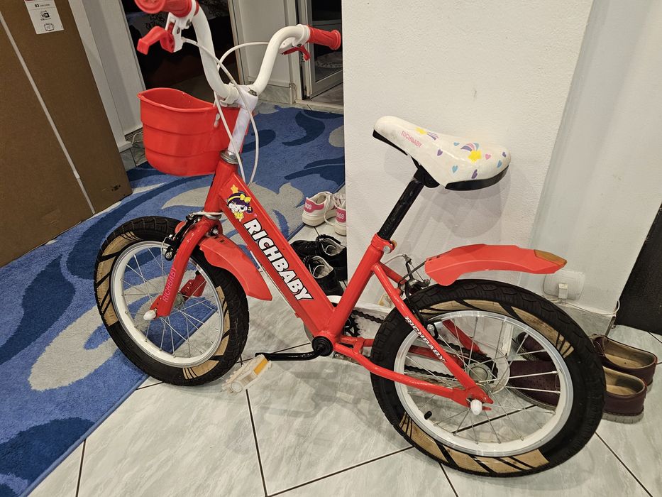 Bicicleta copii 16" ajustabila pe înălțime