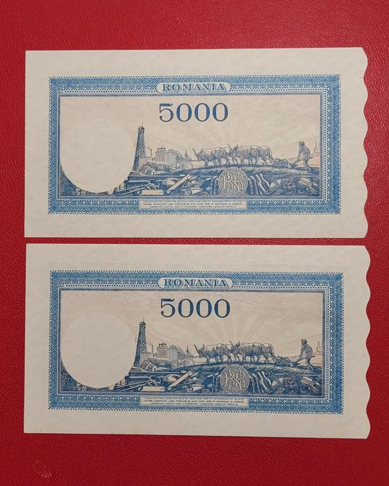 5000 lei Martie 1945 Unc bani vechi
