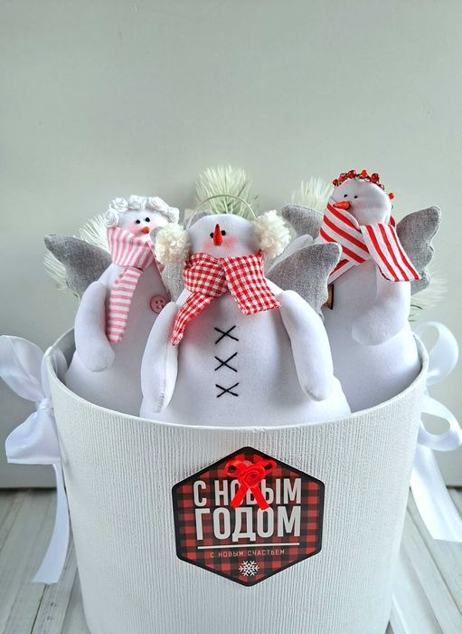 "Снеговик" Тильда. Украшение интерьера.