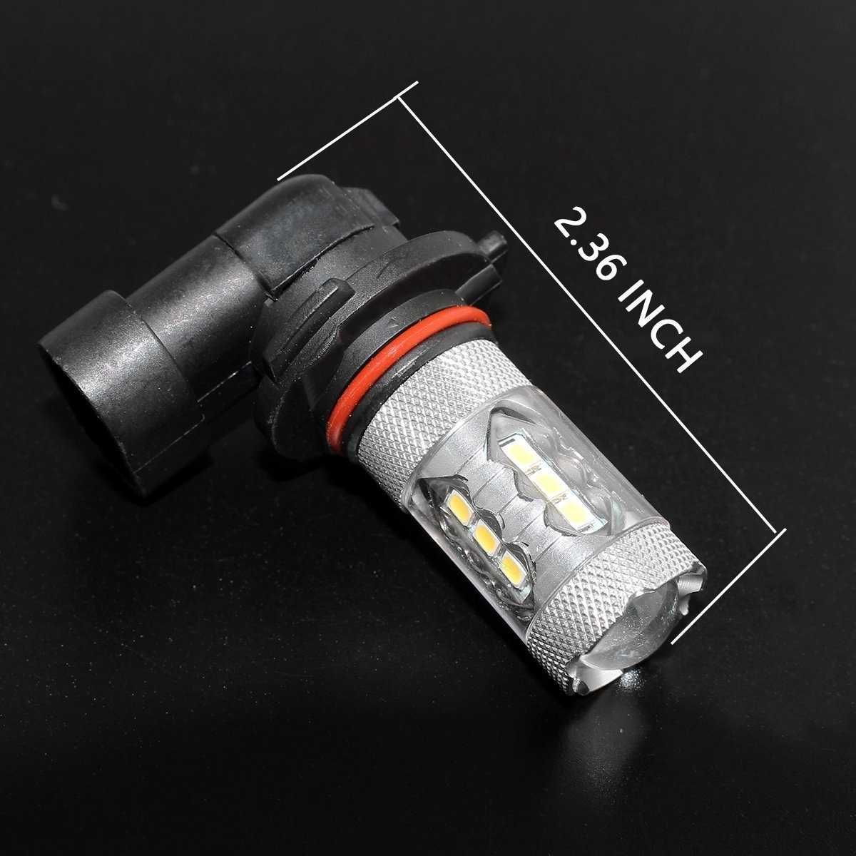 2 броя Hb4 ХБ4 9006 Лед Led Диодни Крушки С Лупа За Халогени гр. Стара ...