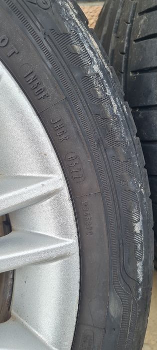 Vând set 4 jante originale Fiat Bravo 2 R16 cu anvelope de vara