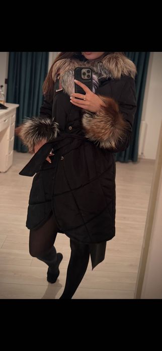 Geacă cu blană naturală