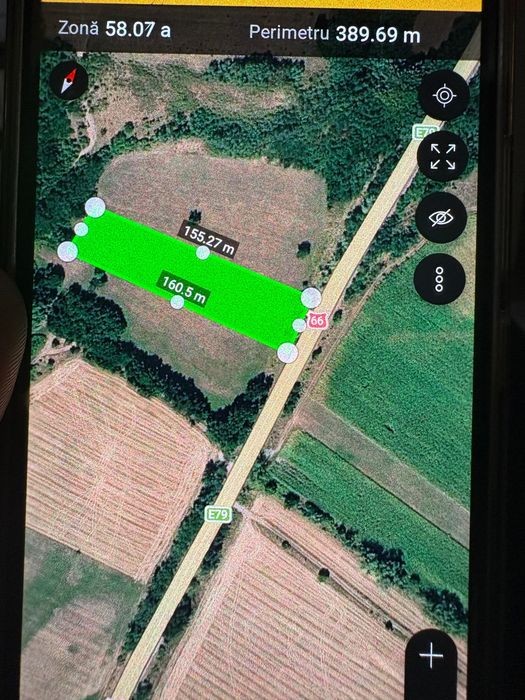 Vând teren 5.800 mp (58 ari) cu deschidere la E79, zona Ciopeia / Sântămăria-Orlea, jud. Hunedoara