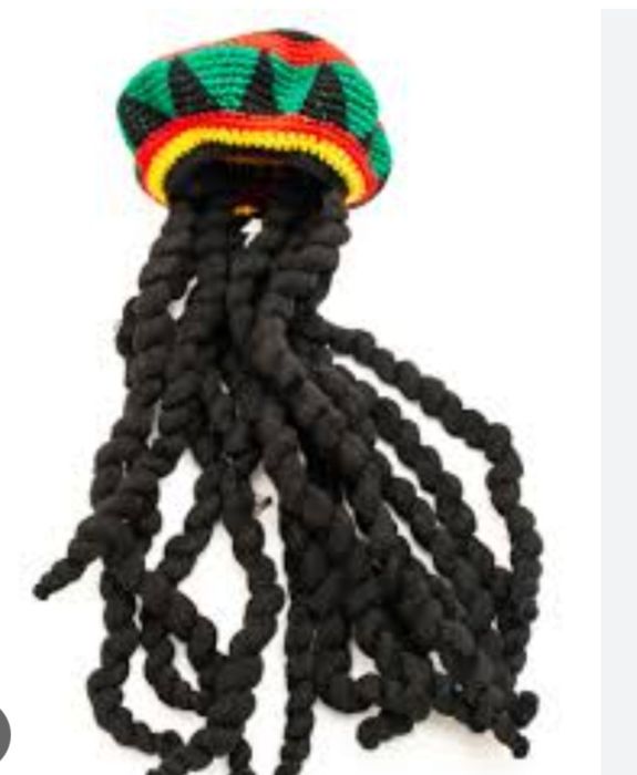 Карнавальная шапка-парик с дредами