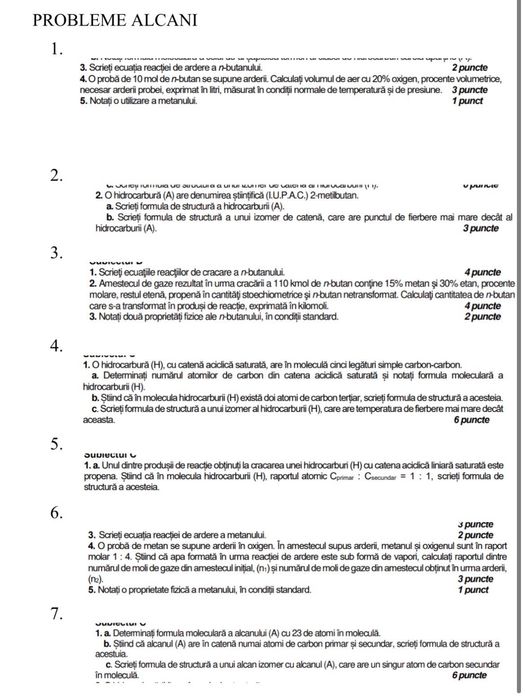 Meditații CHIMIE ORGANICǍ- bacalaureat