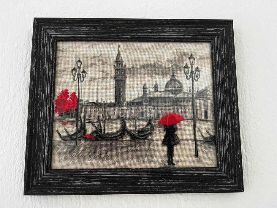 10броя гоблени Градовете на Милена стил -рамкирани