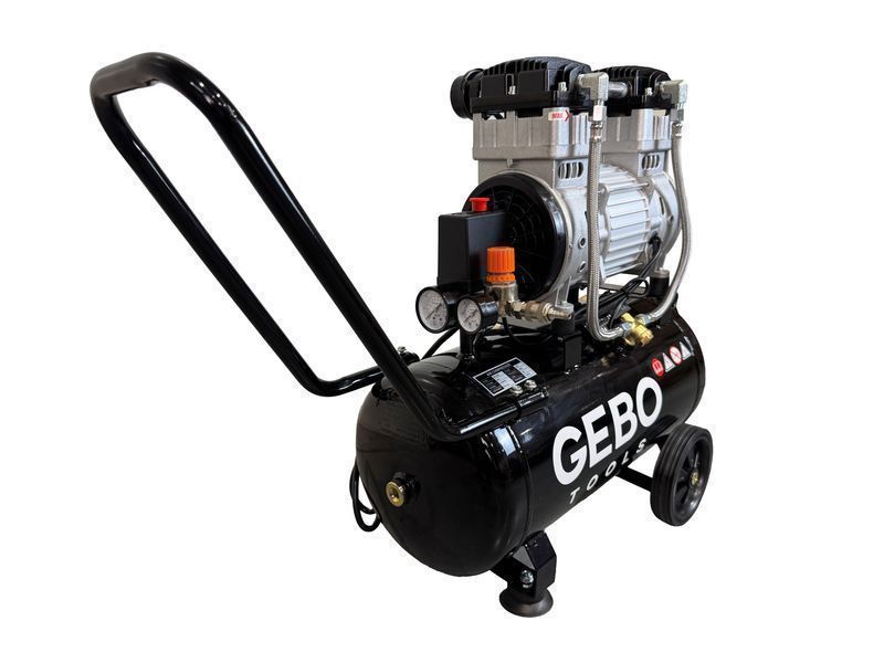 Безшумен компресор без масло 30 л gebo tools